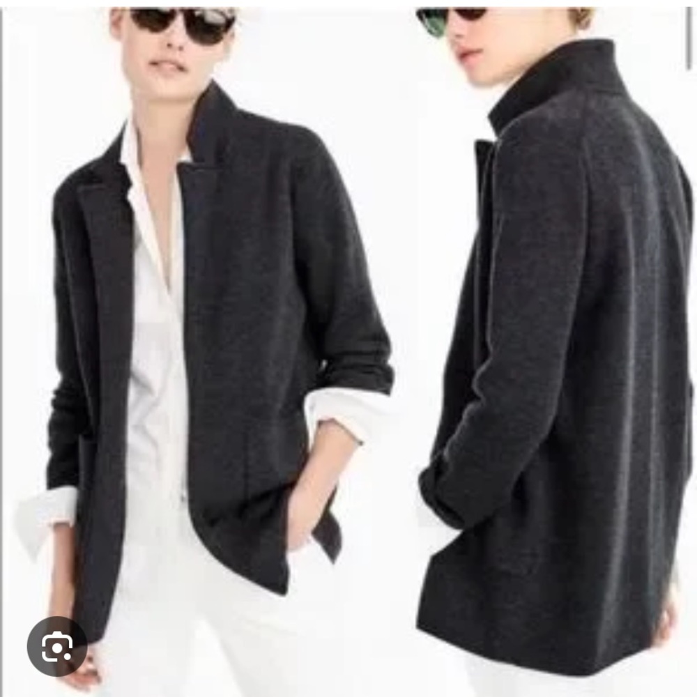 Jcrew Sophie Sweater Blazer in Charcoal Grey Size XS